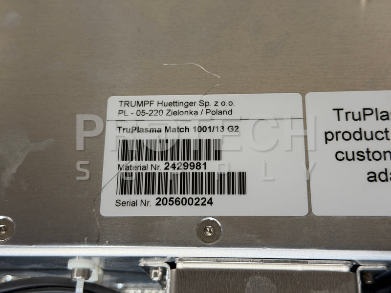 Load image into Gallery viewer, TRUMPF TruPlasma Match 1001/13 G2 RF Matchbox 1kW 13.56MHz EtherCAT 2429981