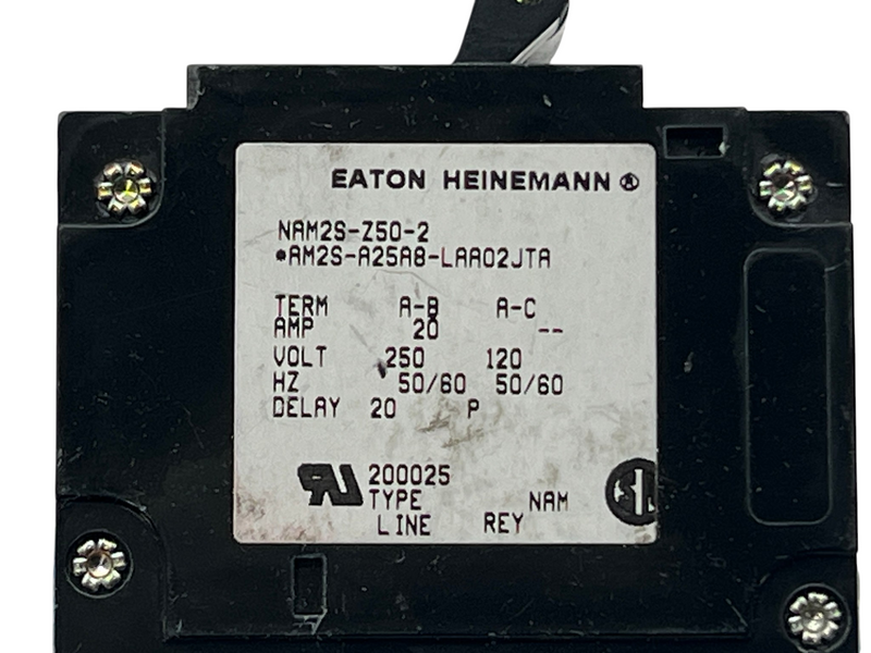 Load image into Gallery viewer, (Lot of 2) EATON NAM2S-Z50-2 Circuit Breaker