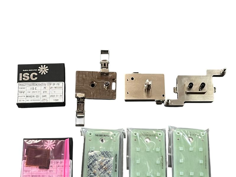 Load image into Gallery viewer, Lot of Semiconductor Test Tool ISC BGA Socket / AEM Singapore Jig / Yokowo Plate