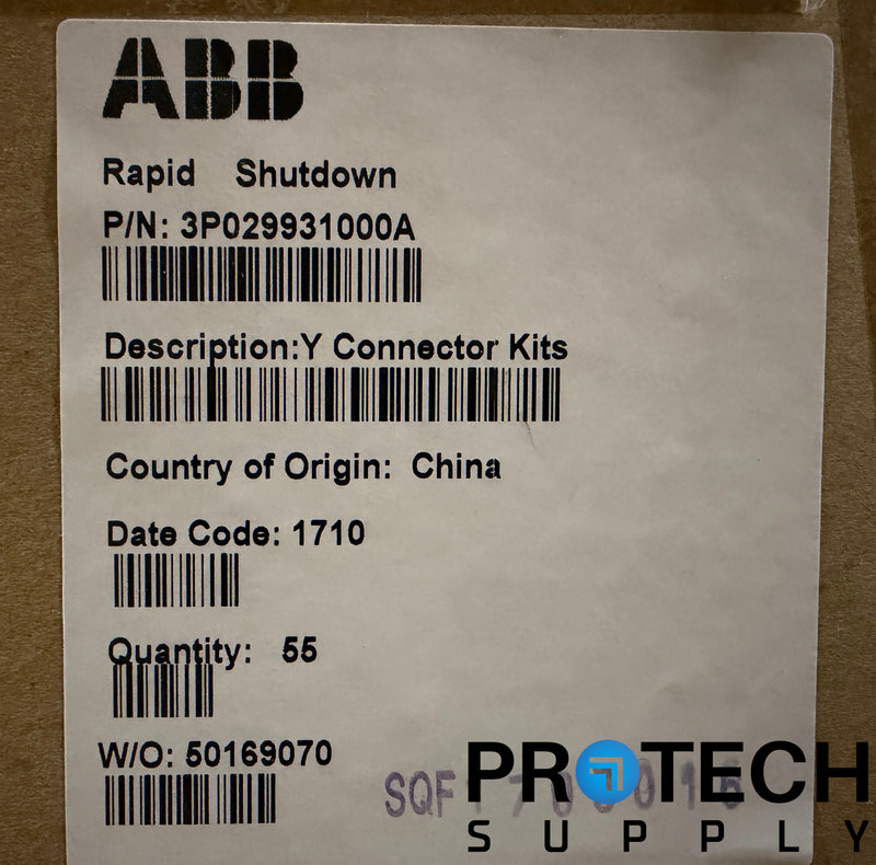 Load image into Gallery viewer, NEW ABB Rapid Shutdown Power Supply Circuit Y-Splitter Kit 3P029931000A