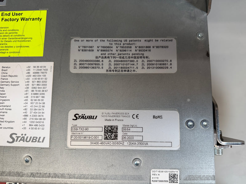 Load image into Gallery viewer, Staubli CS9 Robot Controller for TX2-90 6-Axis Robot, 400-480VAC 3-Phase