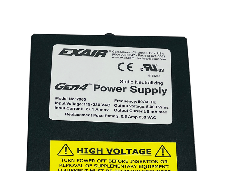 Load image into Gallery viewer, Exair 7960 Gen4 Selectable Voltage Power Supply