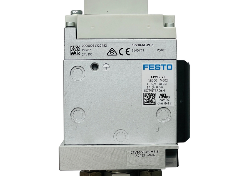 Load image into Gallery viewer, Festo CPV10-VI Valve Manifold + CTEU-PN Bus Node + CPV10-VI-P8-M7-B Assembly
