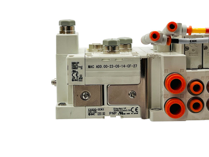 Load image into Gallery viewer, SMC EX600-SEN3 EtherNet/IP Valve Manifold 3x SY5100R-5U1