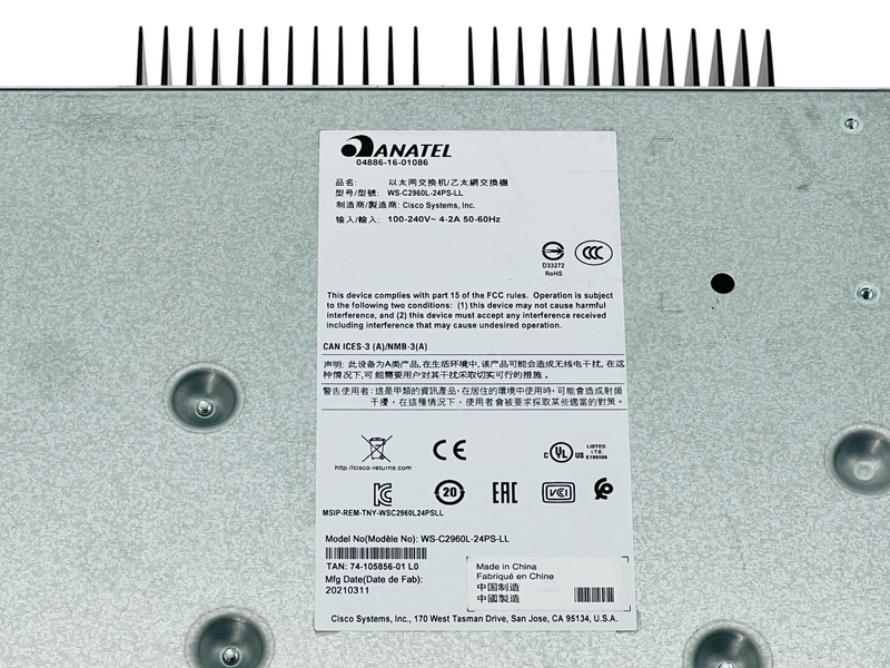 Load image into Gallery viewer, Cisco WS-C2960L-24PS-LL Catalyst 2960-L 24-Port PoE+ Managed Switch