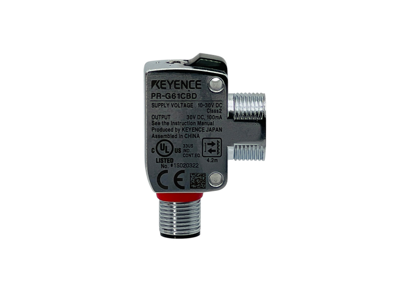 Load image into Gallery viewer, KEYENCE PR-G61CBD Retro-Reflective Photoelectric Sensor M18 M12 10-30VDC