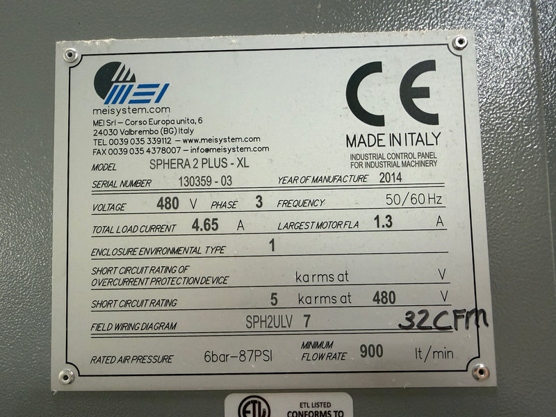 Load image into Gallery viewer, MEI System SPHERA 2 PLUS - XL Auto Lens Edger + Universal Chain Loader