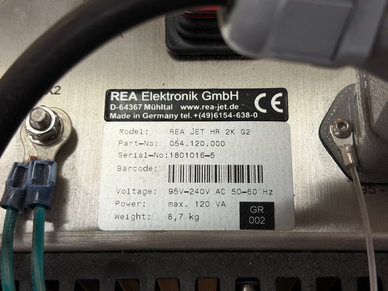 Load image into Gallery viewer, REA Elektronik REA JET HR 2K Inkjet Coding / Marking Printer Assembly
