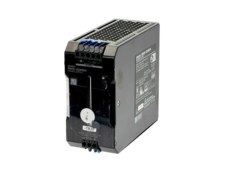 Load image into Gallery viewer, OMRON S8VK-G24024 24V DC 10A DIN Rail Power Supply · photo 1