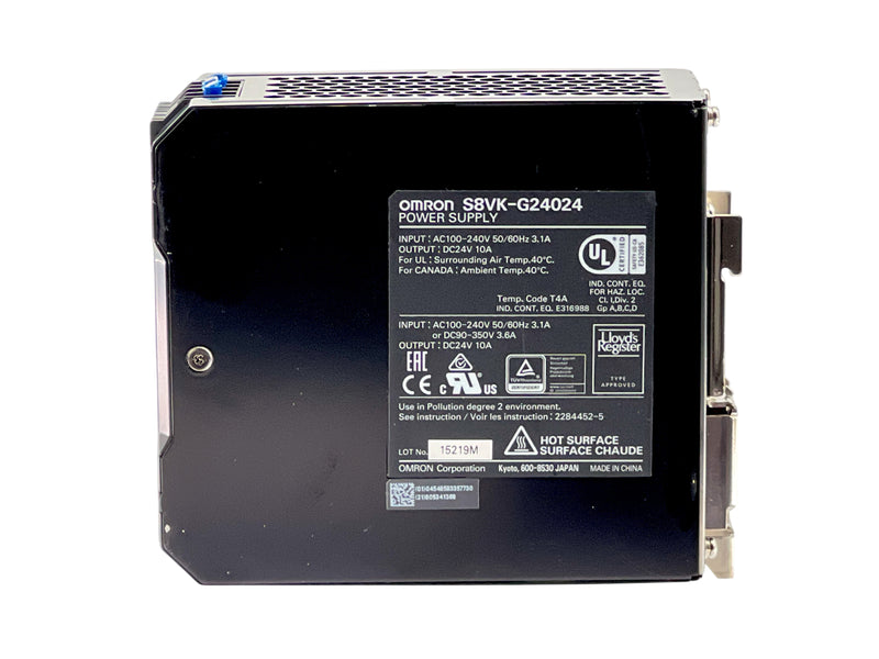 Load image into Gallery viewer, OMRON S8VK-G24024 24V DC 10A DIN Rail Power Supply · photo 4