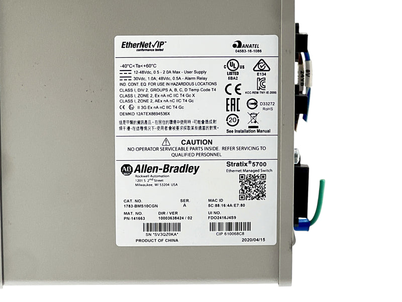 Load image into Gallery viewer, Allen-Bradley 1783-BMS10CGN Stratix 5700 Managed Ethernet Switch · photo 3