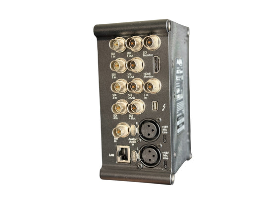 AJA Ki Pro Quad Solid State 4K Recorder w/4-Pin AJA Power Supply