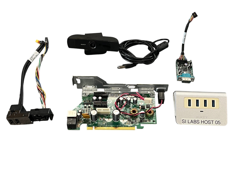 Load image into Gallery viewer, (Lot of) Misc PC Components Power Supply / USB Hub / PCI-E Riser Card / Camera
