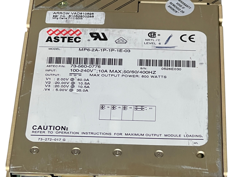 Load image into Gallery viewer, ASTEC MP6-2A-1P-1P-1E-03 Power Supply 73-560-0776
