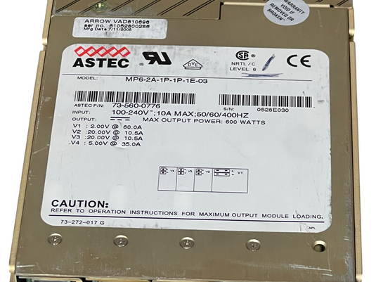 ASTEC MP6-2A-1P-1P-1E-03 Power Supply 73-560-0776
