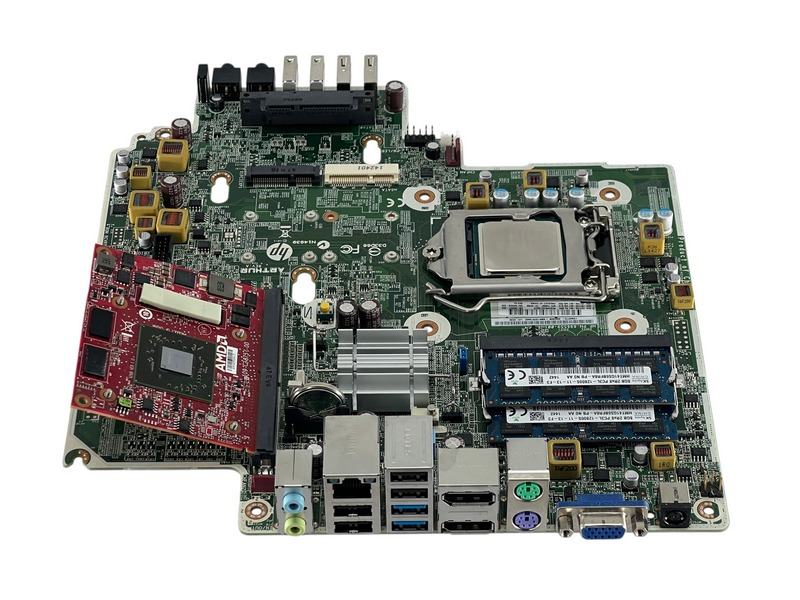 Load image into Gallery viewer, HP 696557-001 Motherboard + Intel Core i7-4790S + AMD Graphics Card + Heat Sink
