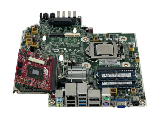 HP 696557-001 Motherboard + Intel Core i7-4790S + AMD Graphics Card + Heat Sink