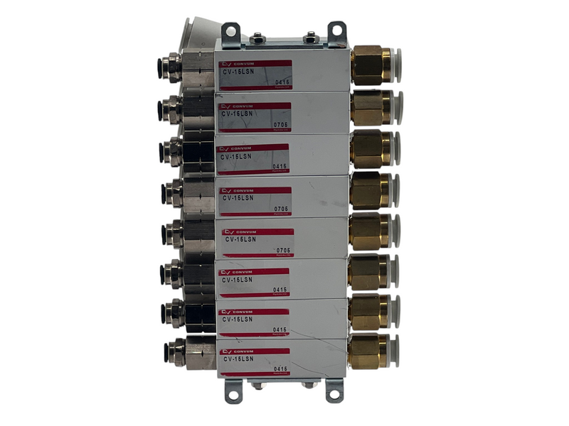 Load image into Gallery viewer, (Lot of 8) CONVUM CV-15LSN Pneumatic Vacuum Generator Ejector
