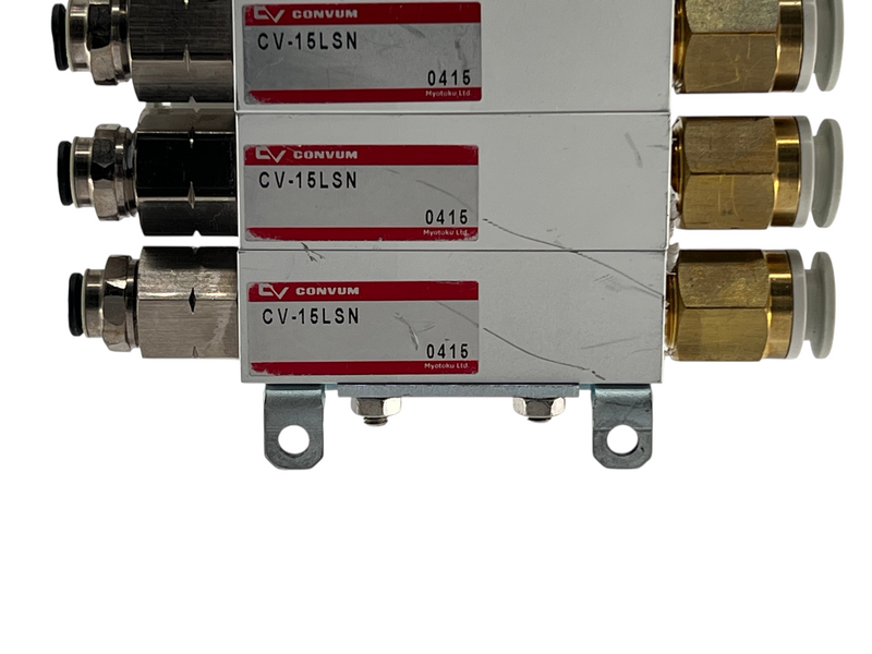 Load image into Gallery viewer, (Lot of 8) CONVUM CV-15LSN Pneumatic Vacuum Generator Ejector
