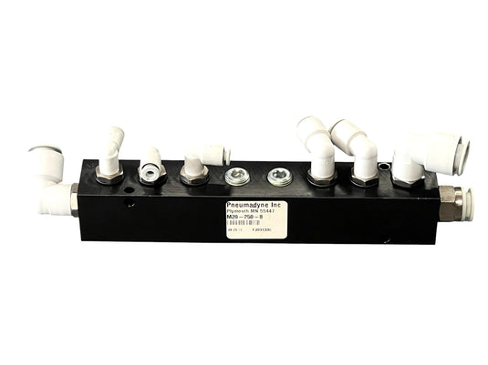 (Lot of 3) Pneumadyne Pneumatic Manifold M20-250-4 / M10-125-8 / M20-250-8