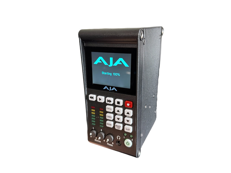 Load image into Gallery viewer, AJA Ki Pro Quad Solid State 4K Recorder w/4-Pin AJA Power Supply

