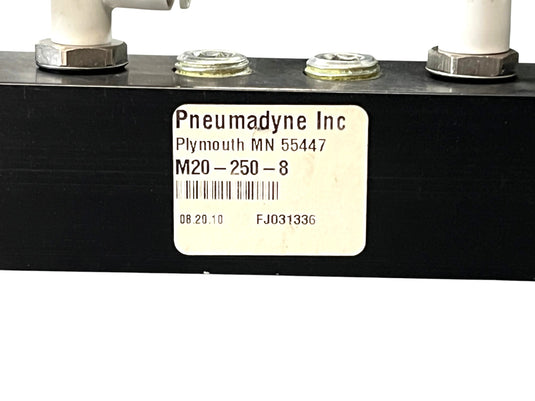 (Lot of 3) Pneumadyne Pneumatic Manifold M20-250-4 / M10-125-8 / M20-250-8