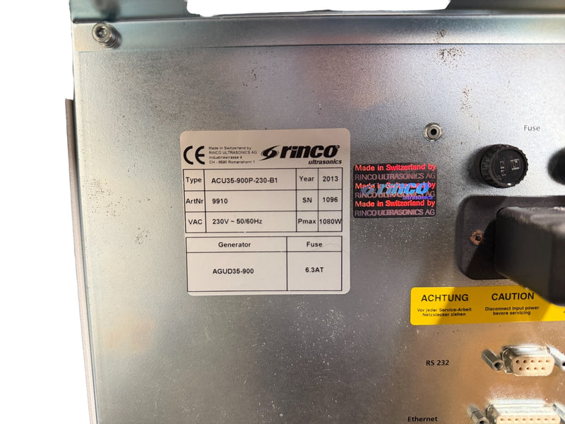 Load image into Gallery viewer, Rinco Dynamic 745 35kHz 900W Ultrasonic Plastic Welder w/ ACU Controller

