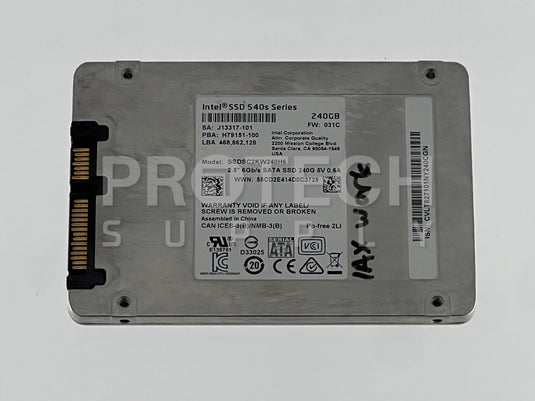 Intel SSDSC2KW240H6 SSD 540s Series 240GB Solid State Drive