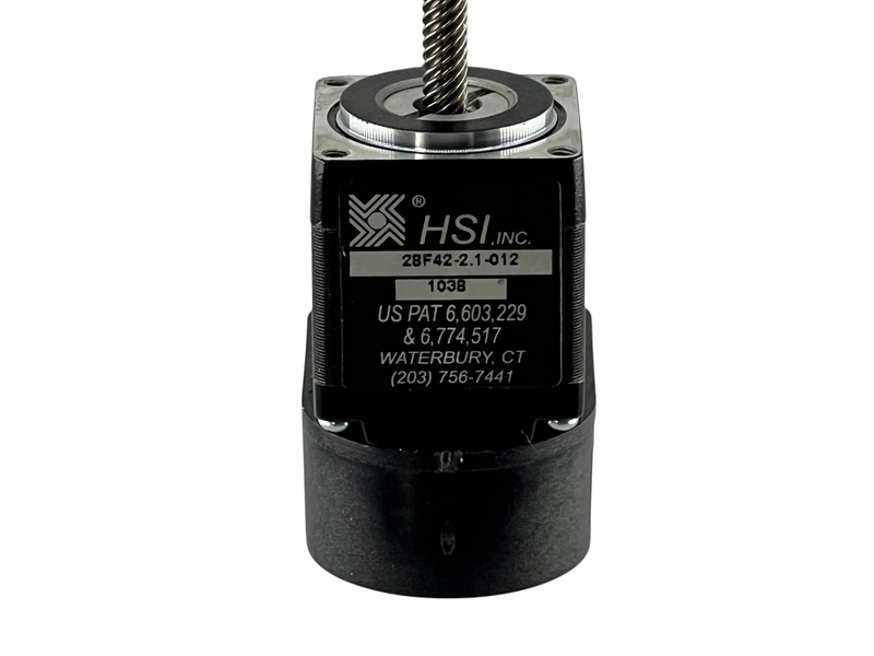Load image into Gallery viewer, HSI 28F42-2.1-012 Hybrid Stepper Linear Actuator + US Digital Motor Encoder Assy

