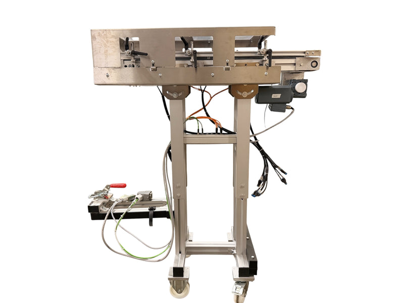 Load image into Gallery viewer, mk DGF-P 2001 Double Belt Conveyor w/ Pneumatic Stops &amp; Sensors, Zahoransky
