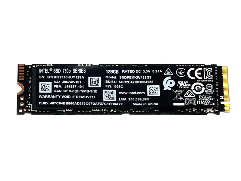 Load image into Gallery viewer, INTEL SSDPEKKW128G8 128GB SSD 760p Series

