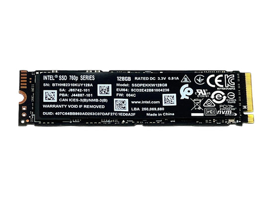 INTEL SSDPEKKW128G8 128GB SSD 760p Series