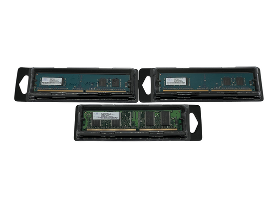 (Lot of 6) Nanya RAM Memory Module x4 256Mb + x2 128Mb