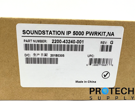 Polycom SoundStation IP 5000 AC Power Supply 2200-43240-001 NEW with WARRANTY