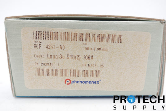 Phenomenex 00F-4251-A0 Luna 3u C18(2) 100A NEW with WARRANTY