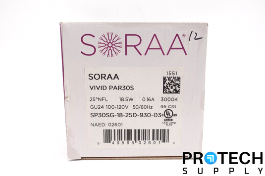 Soraa VIVID PAR30S / GU24 Bulb 3000K 25° / SP30SG-18-25D-930-03 NEW w/ WARRANTY