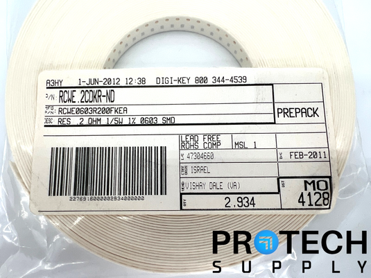 (2934/Pk) Vishay RCWE0603R200FKEA Chip Resistor NEW with WARRANTY