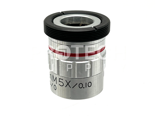 Meiji 14962 Microscope Objective S.Plan M5X/0.10 GUARANTEED