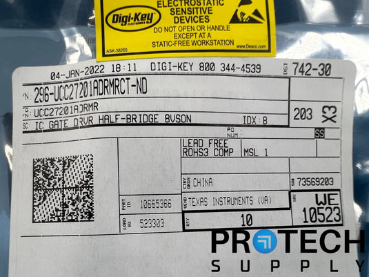 (10/Pk) Texas Instruments UCC27201ADRMR Gate Driver IC  8-VSON NEW with WARRANTY