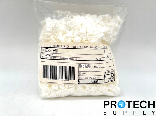 1000/Pk JST Sales America 4 Rectangular Connectors 455-2413-ND NEW