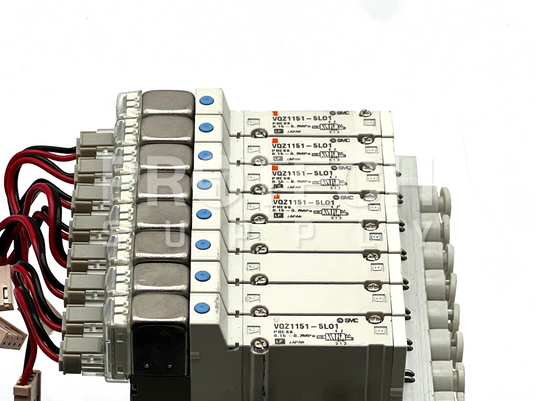 (Assy of 8) SMC VQZ1151-5L01 Solenoid Valve + Mount Base GUARANTEED