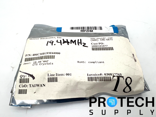 (150/Pk) CTS Electronic 406C35B19M44000 Crystal 19.44MHz 40Ohms NEW w/ WARRANTY