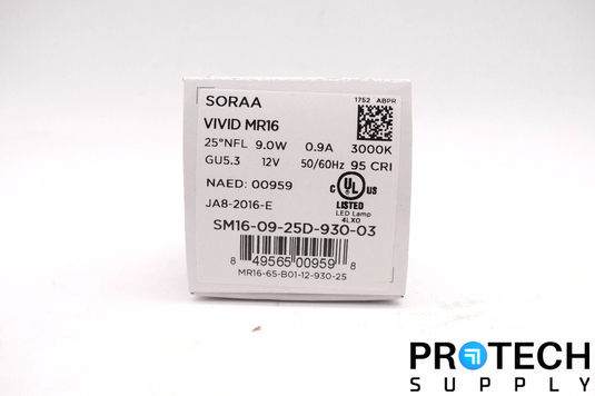 Soraa VIVID MR16 / LED Bulb GU5.3 3000K 25° / SM16-09-25D-930-03 NEW w/ WARRANTY