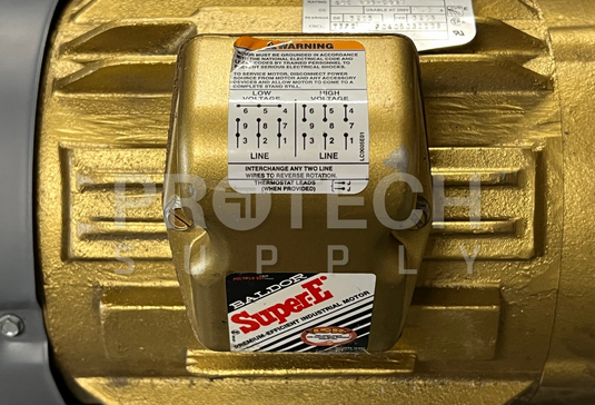 Baldor Super-E 2HP Industrial Motor 1170RPM 208-230/460V with WARRANTY