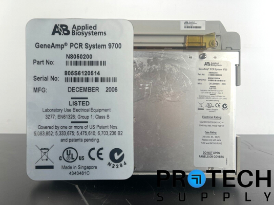 Applied Biosystems GeneAmp PCR System 9700 Thermocycler N8050200 with WARRANTY