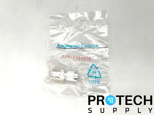 Amphenol 242131S Coaxial Connector Female Socket to TNC Plug NEW with WARRANTY