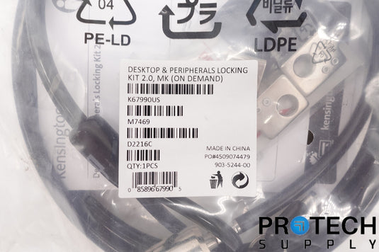 Kensington K67990US Desktop & Peripherals Locking Kit 2.0 NEW with WARRANTY