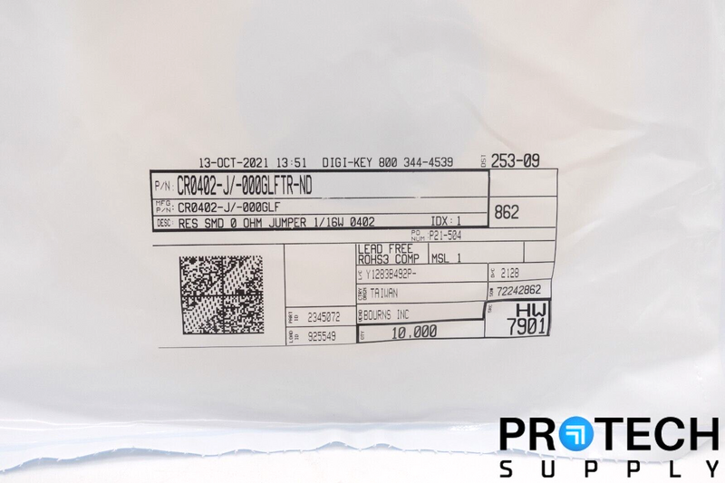 Load image into Gallery viewer, (10,000/Reel) Bourns CR0402-J/-000GLF 0 Ohms Jumper Resistor 0402 NEW
