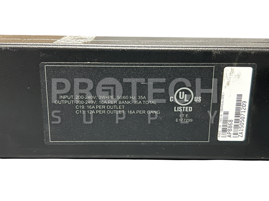 APC AP8868 Metered Rack PDU with WARRANTY