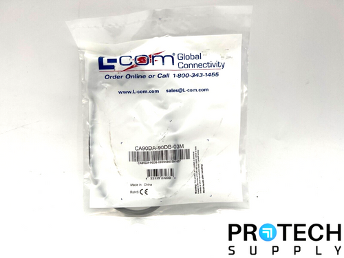 L-Com CA90DA-90DB-03M Right Angle USB Cable NEW with WARRANTY